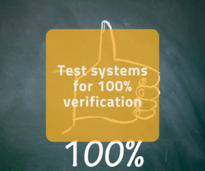B-9 – test systems for 100% verification